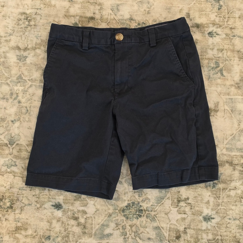 Vineyard Vines Boys Navy Blue Chino Breaker Shorts Size 8 3H0231 Preppy Classic